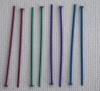 Niobium Hypoallergenic Head Pins 1.5Inch Purple Green Pink Blue x 1pr